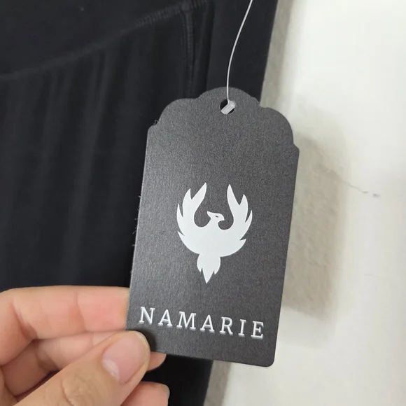 NAMARIE Sylvende Hemp yarn Classic High-Waist Black Non-Toxic Leggings M NWT - Picture 5 of 8